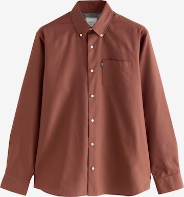 Next Hemd in Braun: Vorderseite