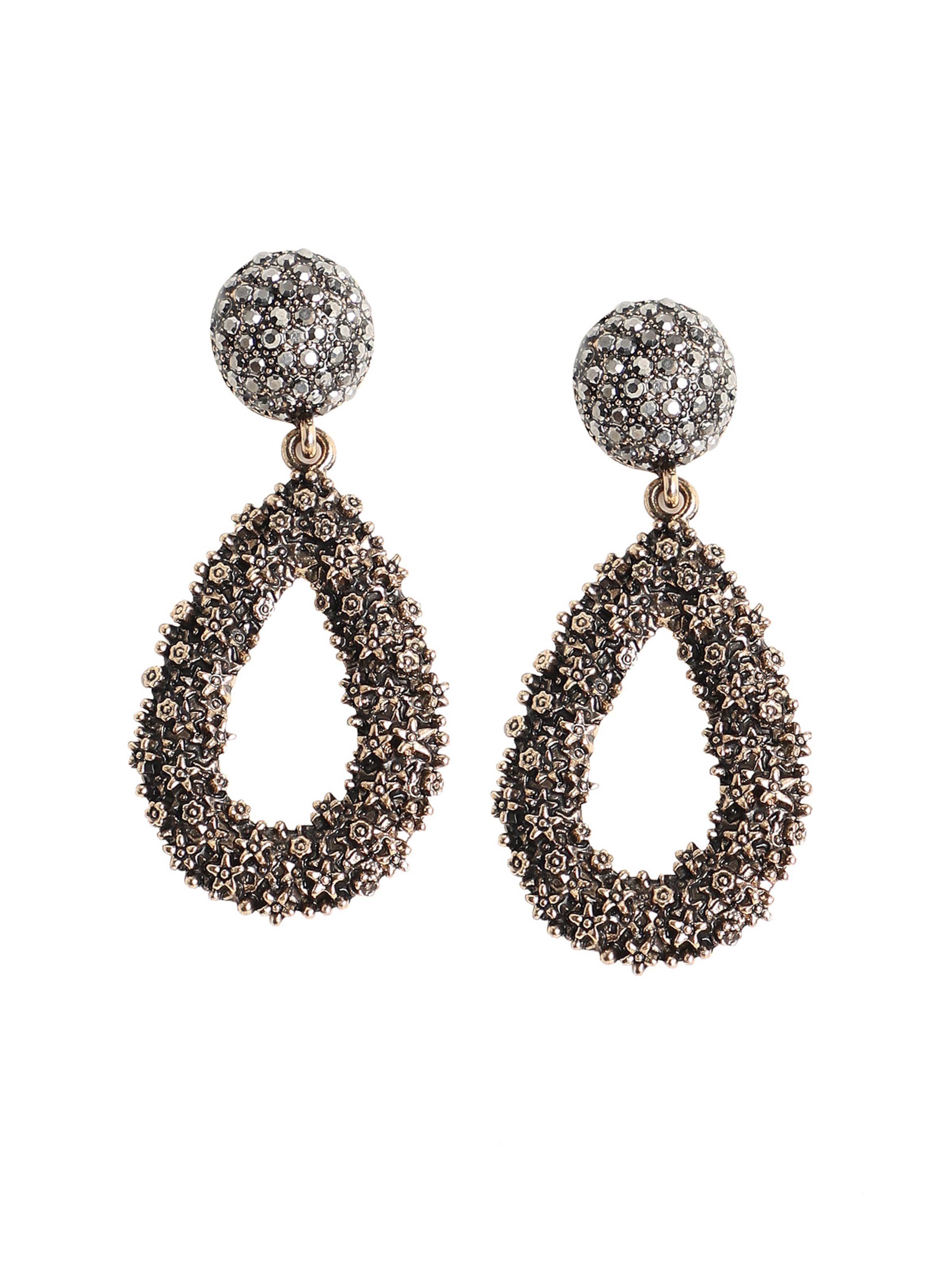 SOHI Náušnice ' Laurine ' - Zlatá: predná strana