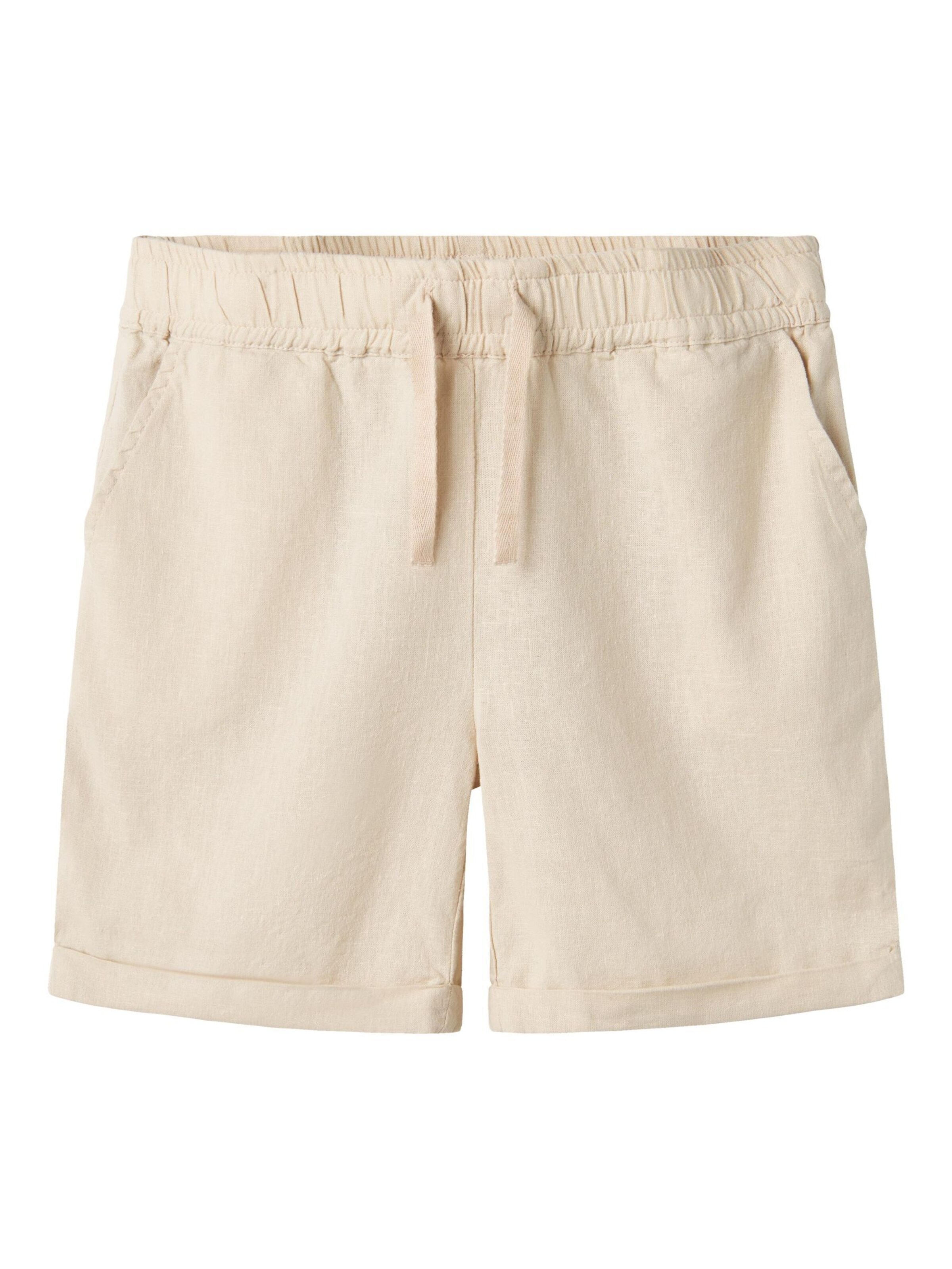 NAME IT - Pantalón 'NKMFalinnen' en beige: frente
