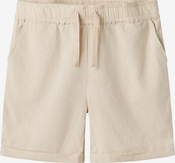NAME IT Pants 'NKMFalinnen' in Beige: front