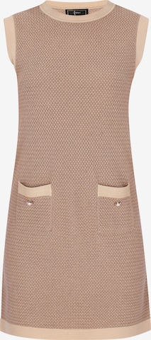 faina - Vestido de gala en beige: frente