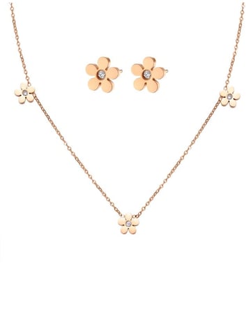 Hey Happiness Schmuckset 'Forget-Me-Not' in Gold: Vorderseite