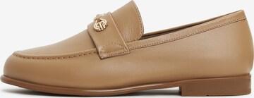 CESARE GASPARI Moccasins in Beige: front