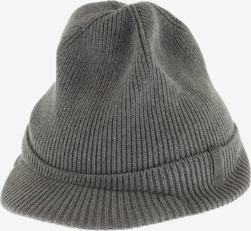 QS Hat & Cap in One size in Grey: front