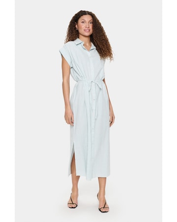 SAINT TROPEZ Shirt dress 'Kira' in Blue