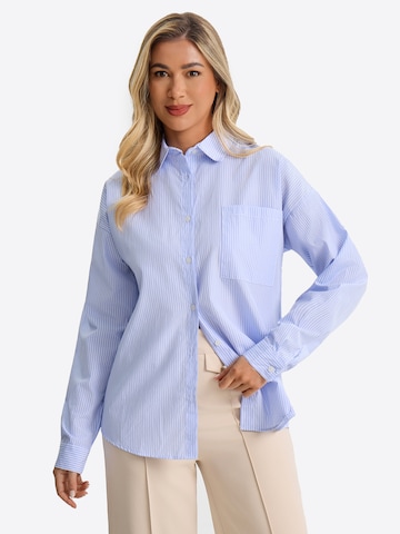 Imily Bela Bluse in Blau: Vorderseite