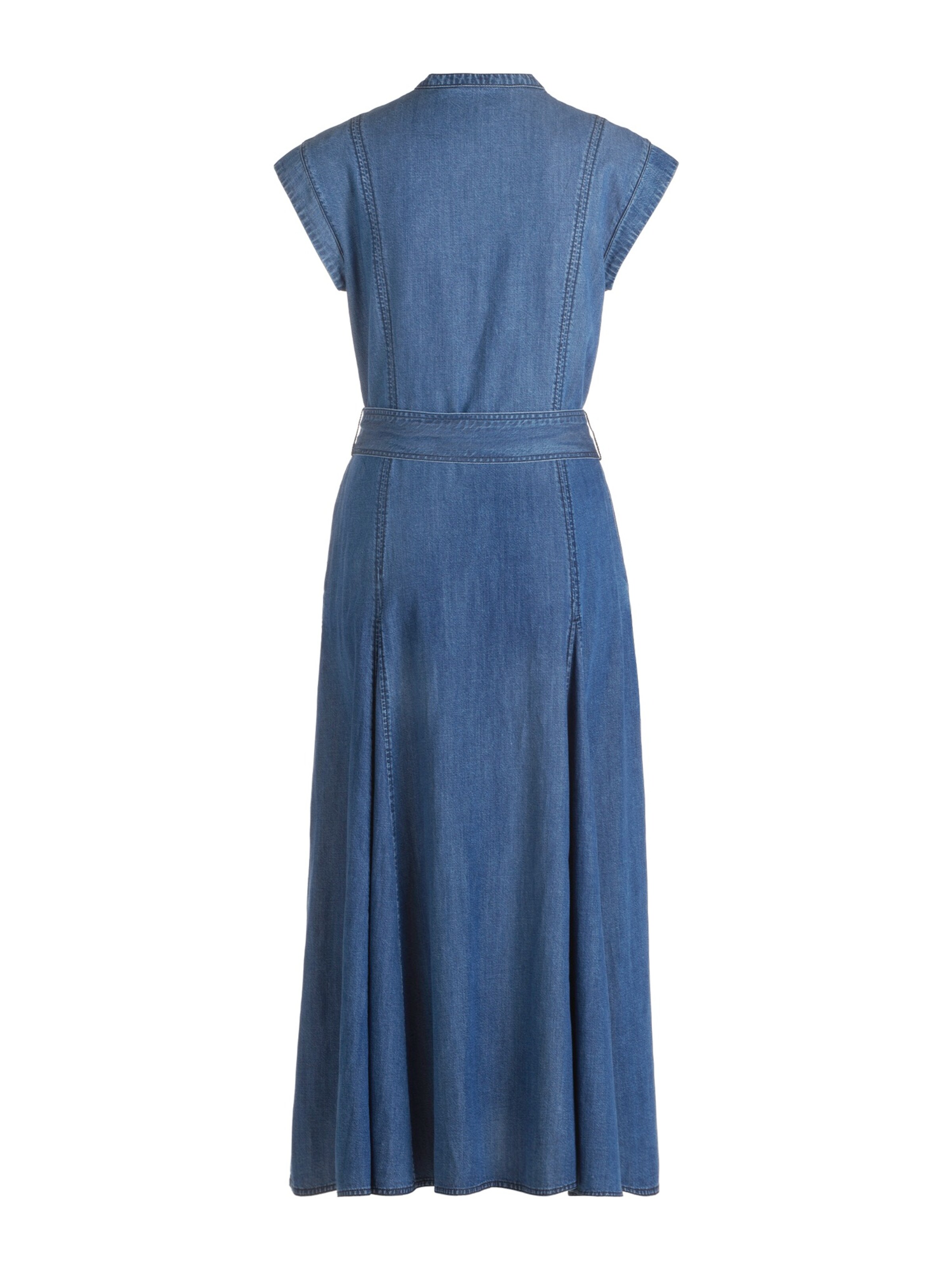 Cartoon Shirt Dress in Blue