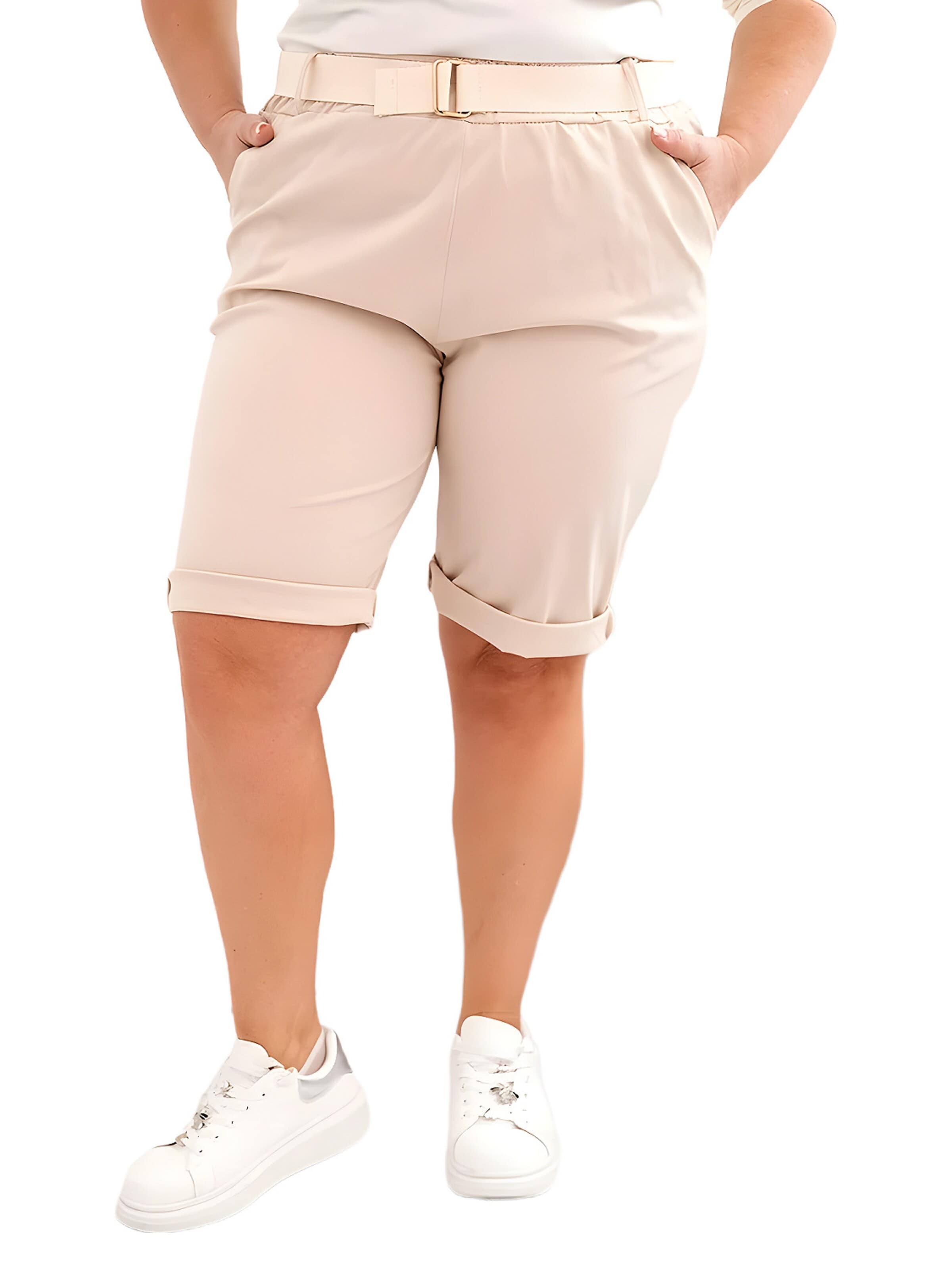 Lumera Broek in Beige: voorkant