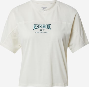 balts Reebok Sport Sporta krekls: no priekšpuses