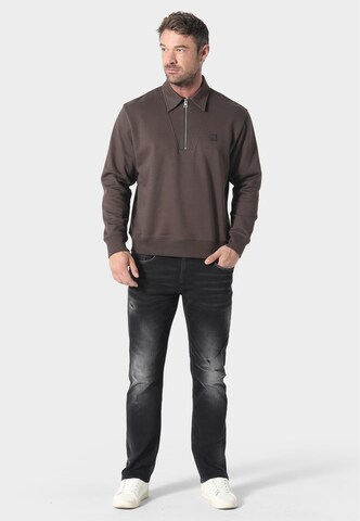 883Police Sweatshirt 'Higgins' in Braun