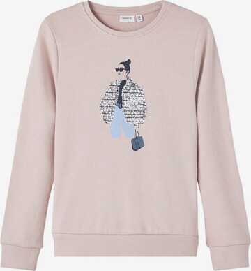 NAME IT Sweatshirt in Roze: voorkant