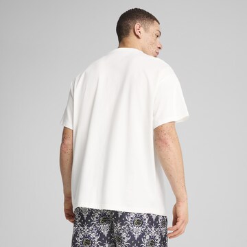 PUMA Performance shirt 'Lace Em Up' in White