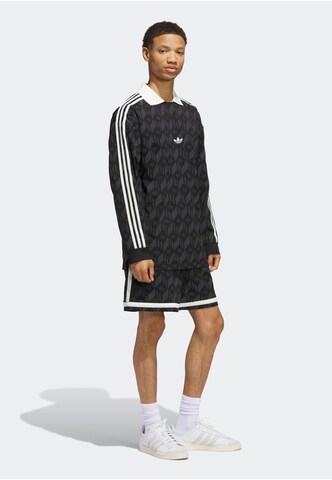Sweat-shirt 'Jacquared Rugby' ADIDAS ORIGINALS en noir
