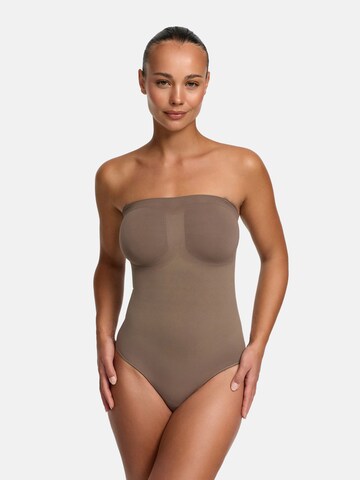 Body modelant 'Trägerloser Bodysuit Sculpting Shapewear mit Slip' cfab (formerly creamy fabrics) en gris