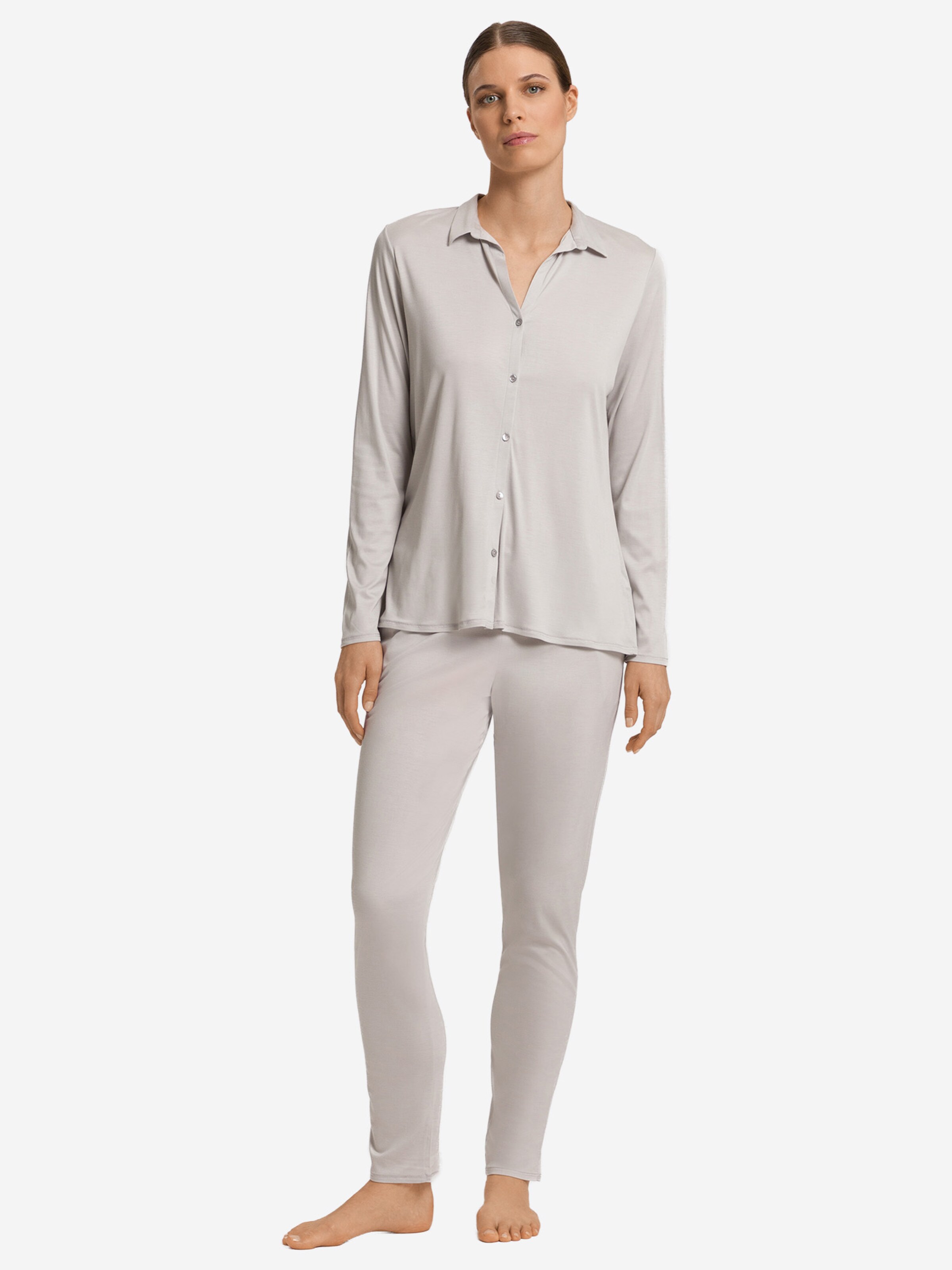 Hanro Pajama pants ' Grand Central ' in Grey