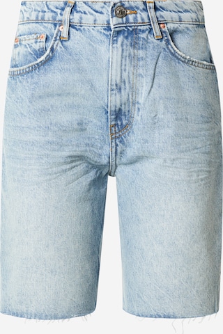 Regular Jeans de la Gina Tricot pe albastru: față