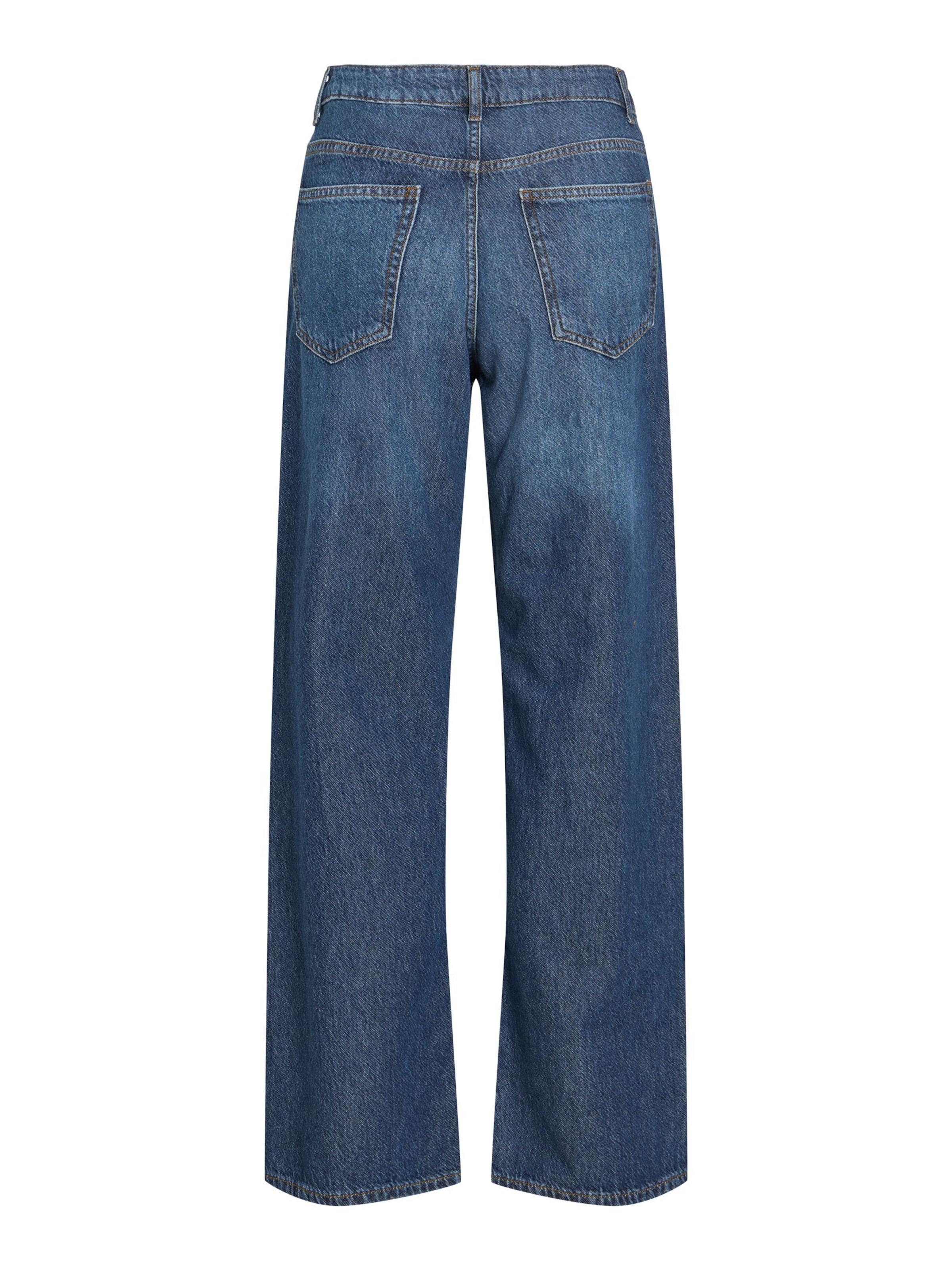 VILA Wide Leg Jeans 'VIPalma' i blå