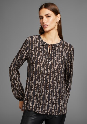 HECHTER PARIS Bluse in Schwarz: Vorderseite