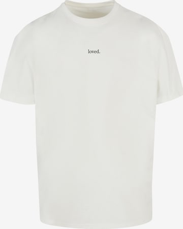Merchcode Shirt 'Love' in Wit: voorkant