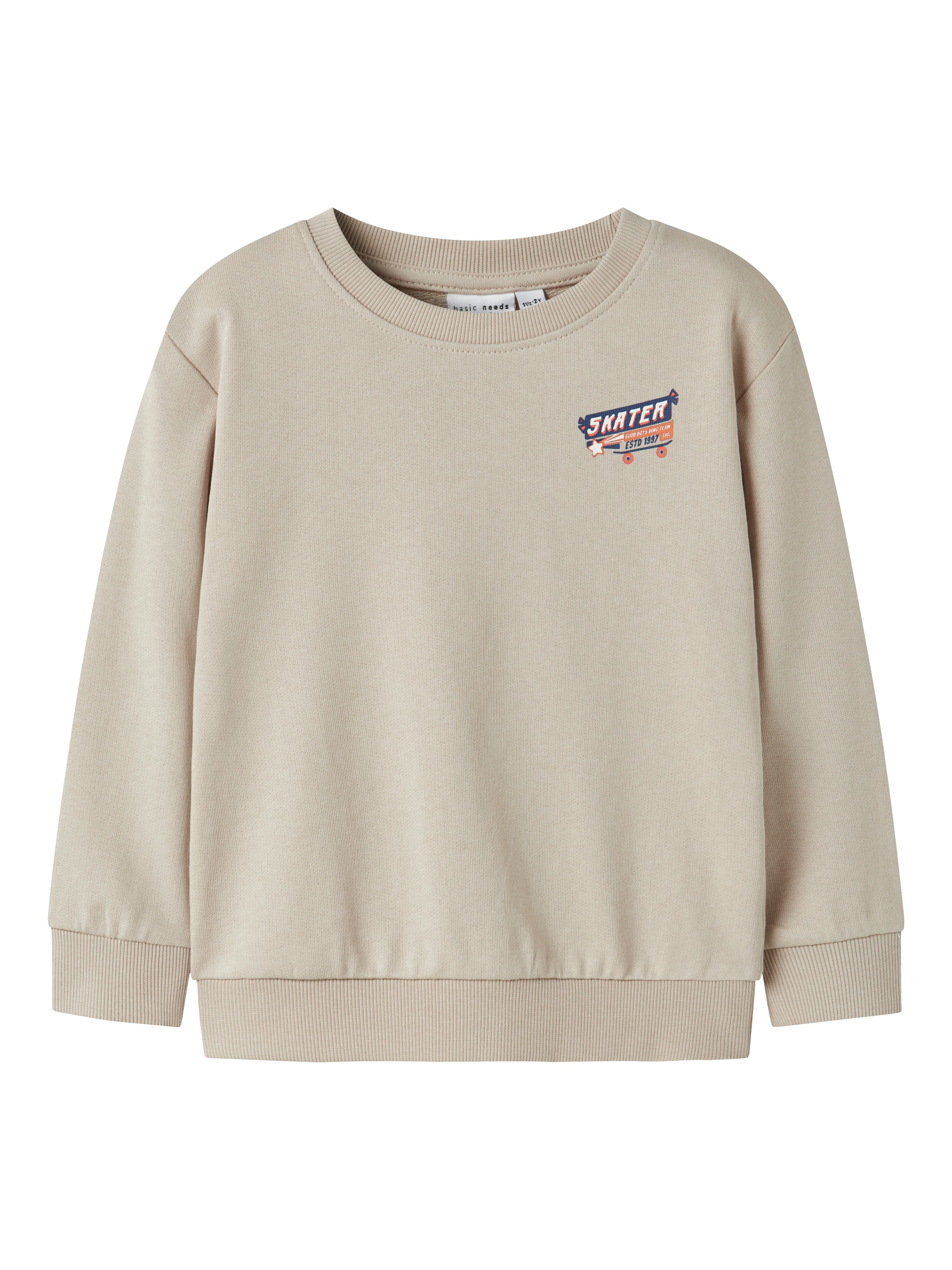 NAME IT Свитшот 'NMMVASHA' в Бежевый: спереди