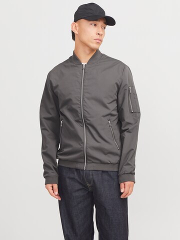 JACK & JONES Klasický střih Přechodná bunda 'JJERush' – šedá: přední strana