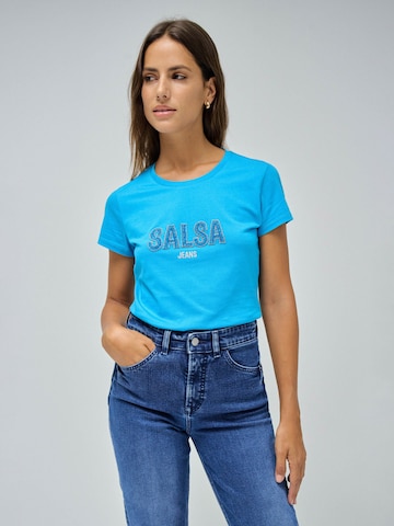 Salsa Jeans Shirt in Blauw: voorkant