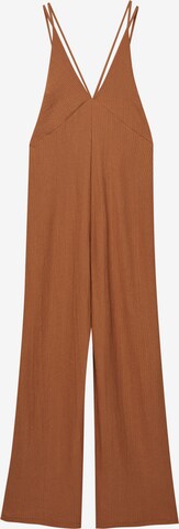 Pull&Bear Jumpsuit in Brown: front