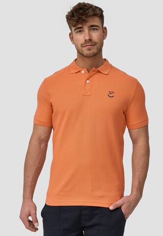 T-Shirt ' Wadim ' INDICODE JEANS en orange : devant
