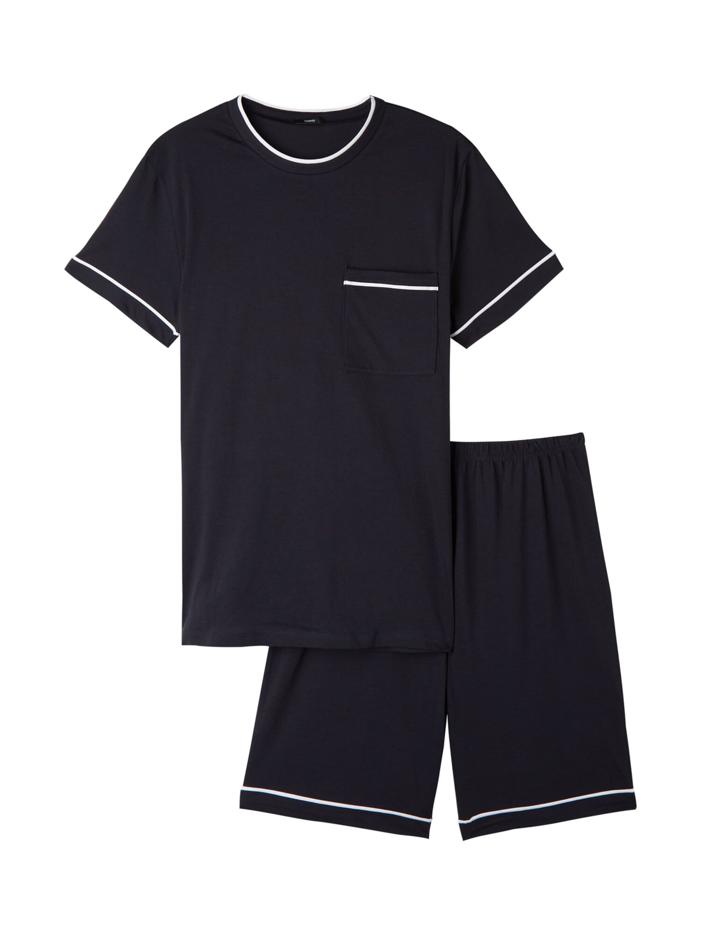 Tezenis Short Pajamas in Blue: front