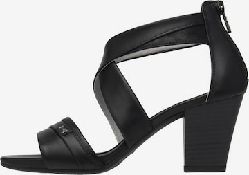 Sandalo di Nero Giardini in nero: frontale