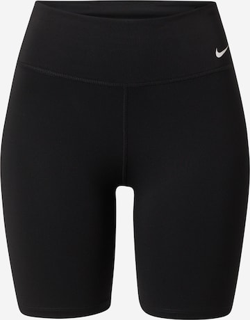 NIKE Skinny Sportshorts 'One' in Schwarz: predná strana