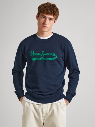 Sweat-shirt 'ROI' Pepe Jeans en bleu : devant