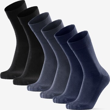 Chaussettes 'Bamboo Dress' DANISH ENDURANCE en bleu : devant