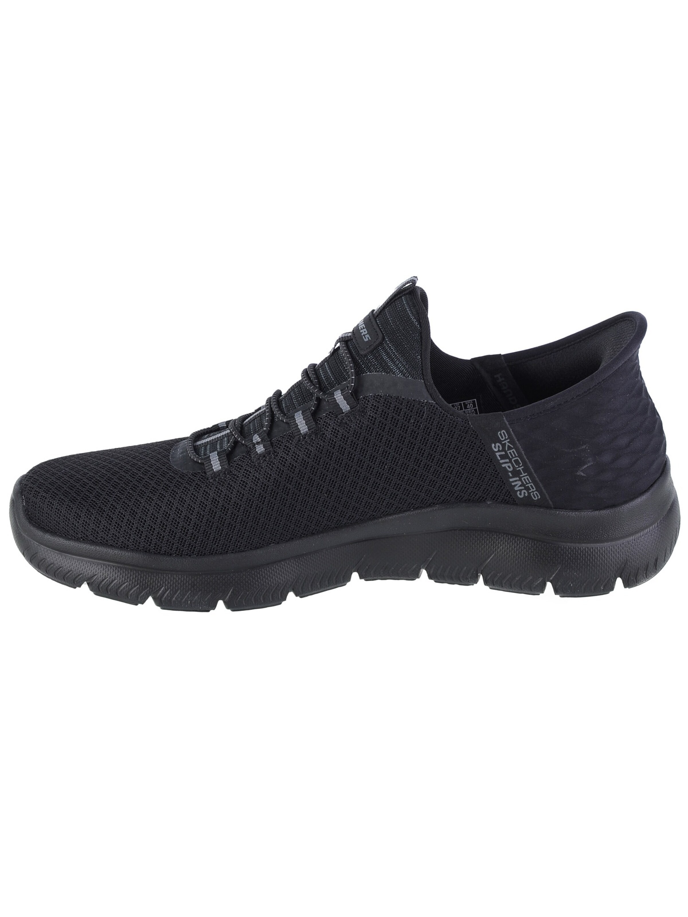 SKECHERS Rövid szárú sportcipők - fekete: elől