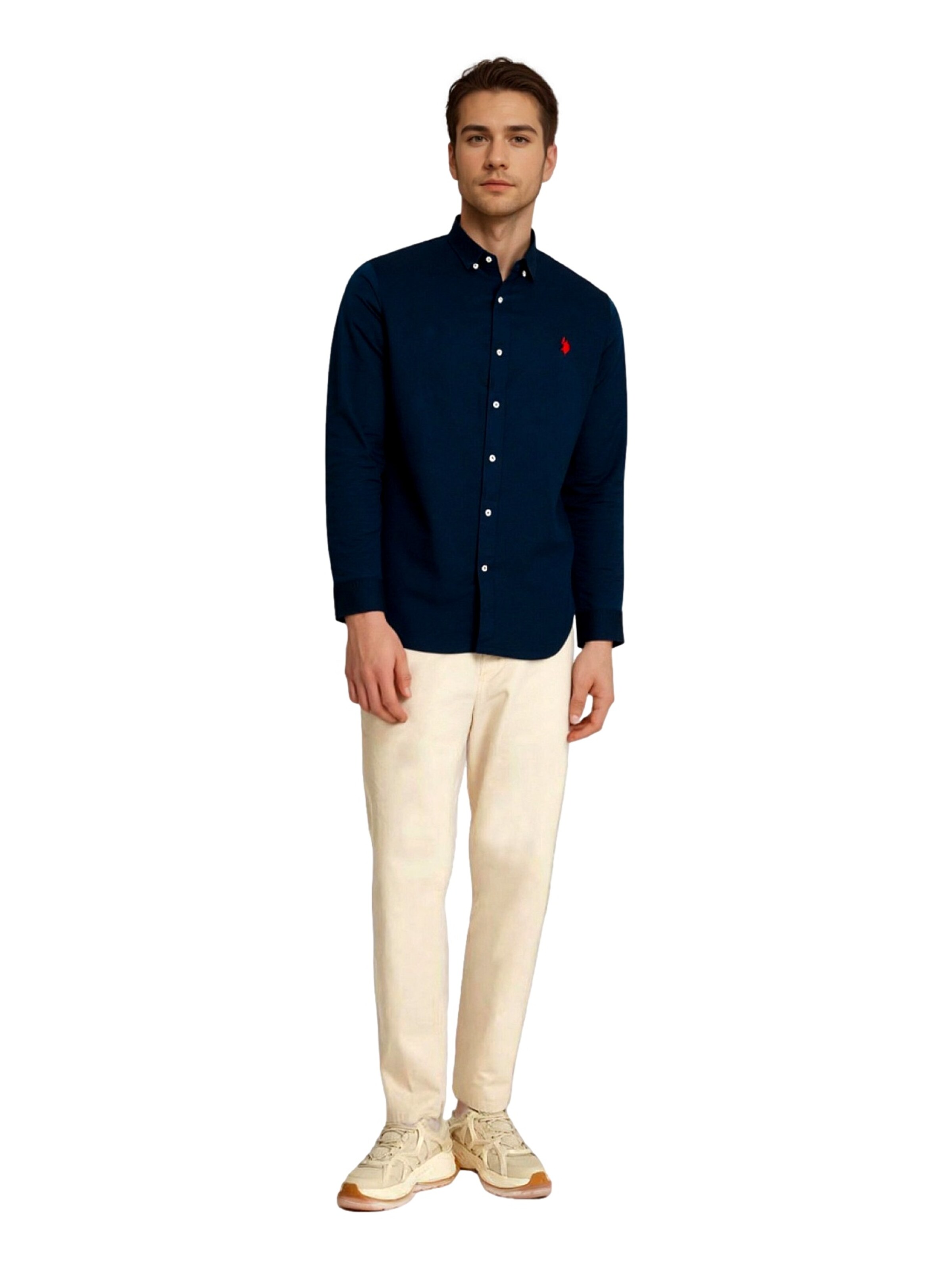 U.S. POLO ASSN. Regular fit Overhemd in Blauw