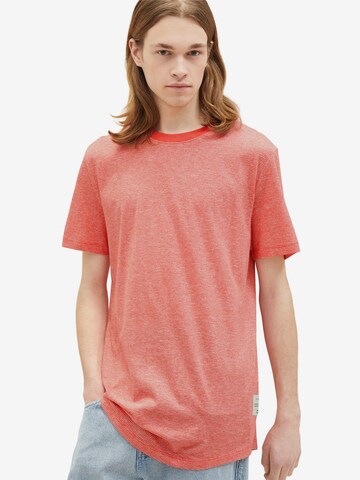 T-Shirt TOM TAILOR DENIM en rouge : devant