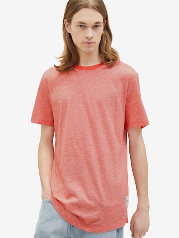 T-Shirt TOM TAILOR DENIM en rouge : devant