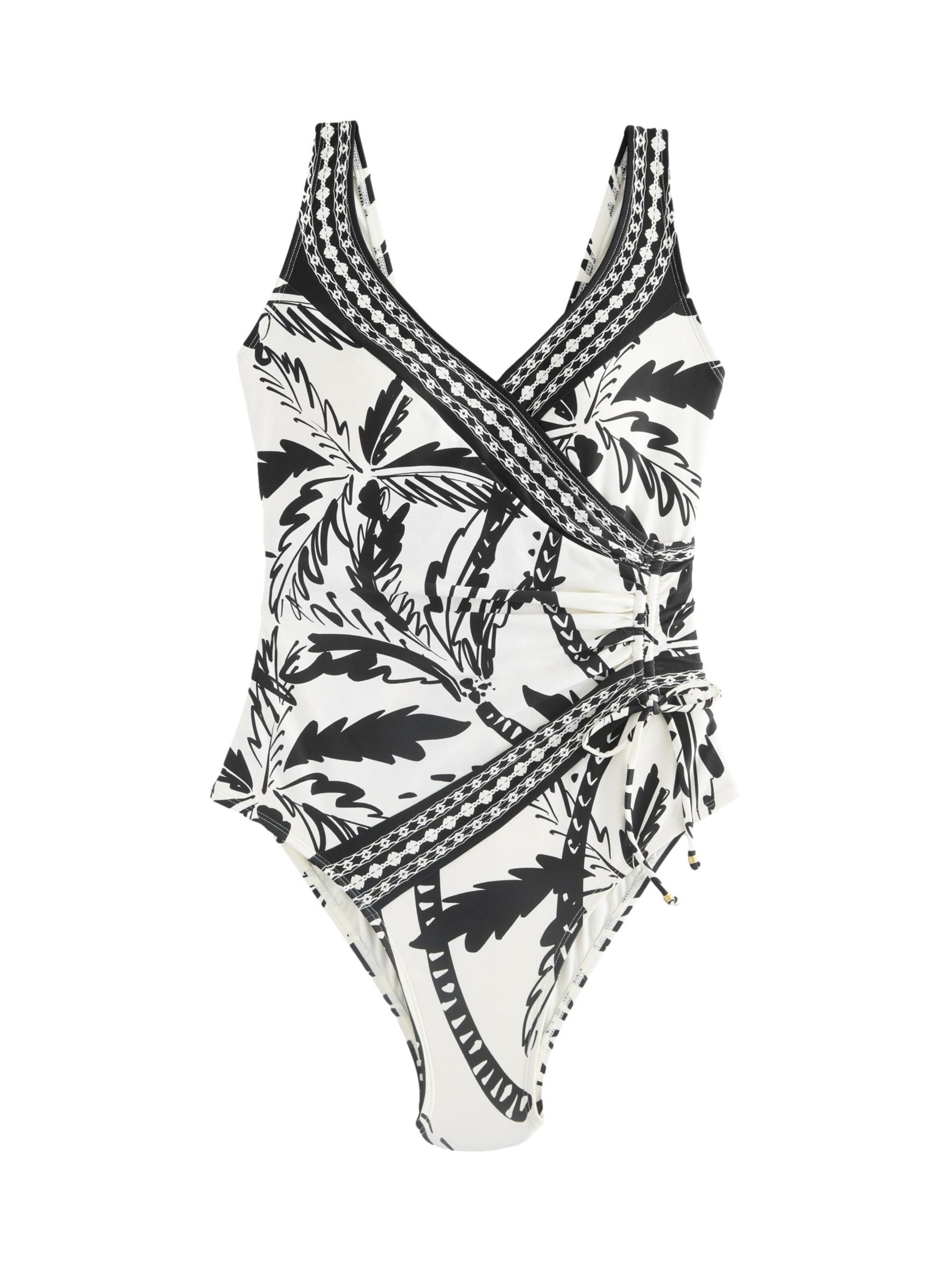 Next Shaping swimsuit in Black: front