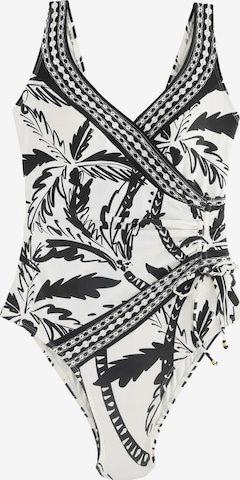 Next Shaping swimsuit in Black: front