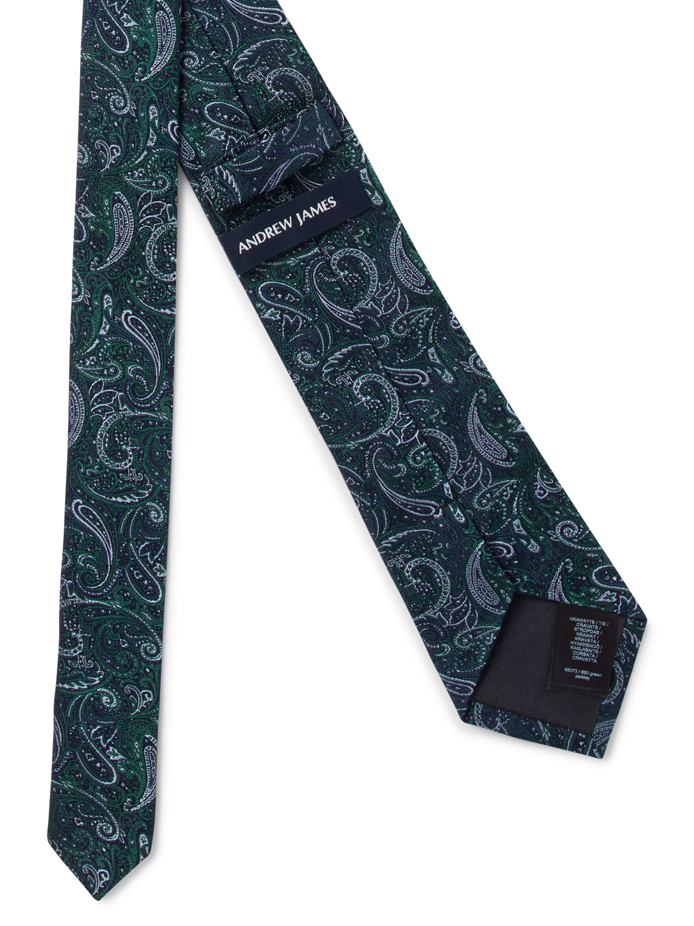 Andrew James Tie in Green