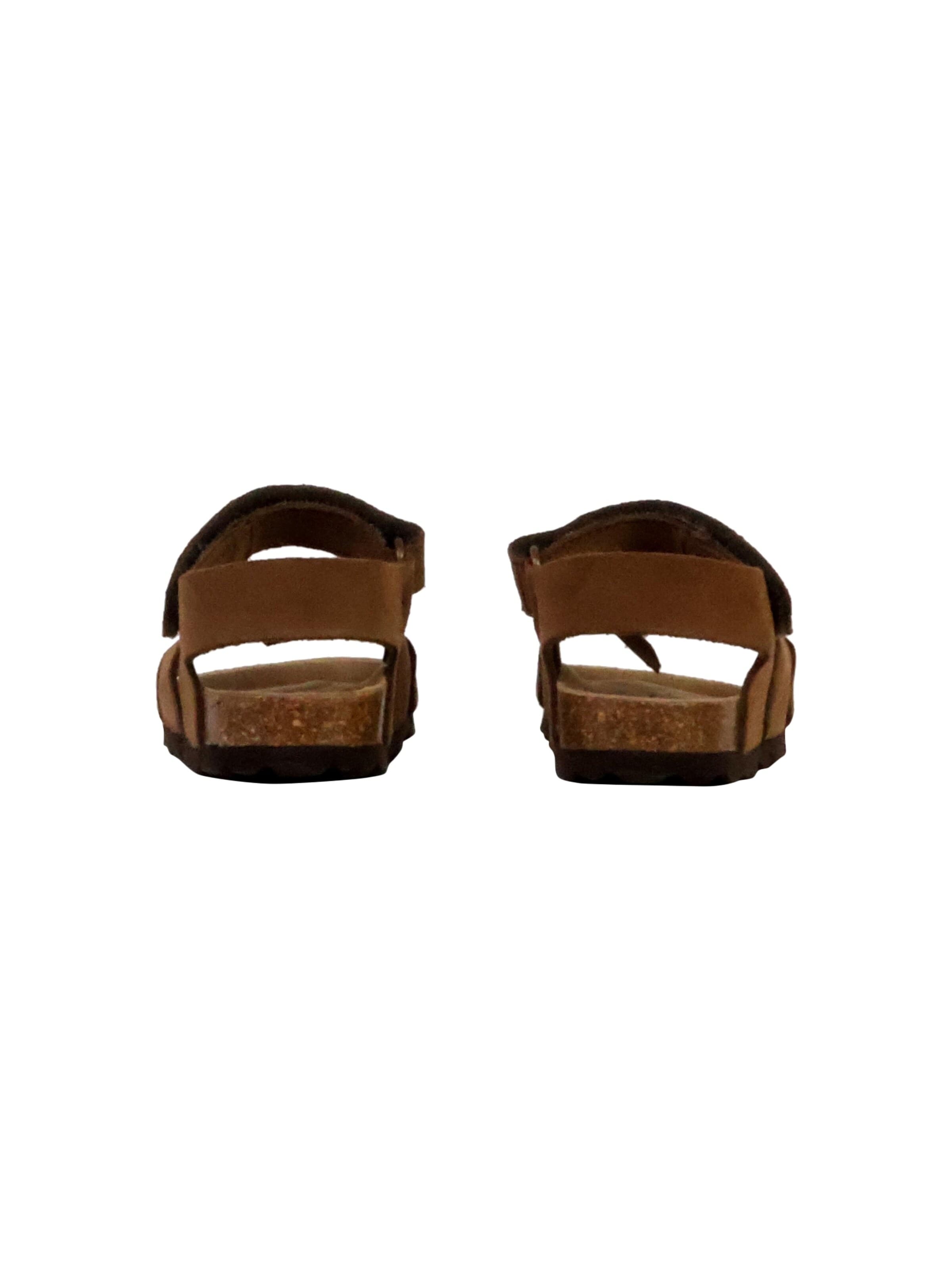 Chaussure basse 'Orion Scratch Leder-Pantoletten für Kinder' The Divine Factory en marron