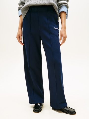 TOMMY HILFIGER - Pierna ancha Pantalón en azul: frente