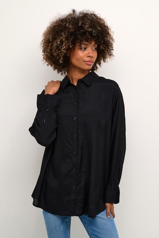 Camicia da donna 'Smokia' di Cream in nero: frontale