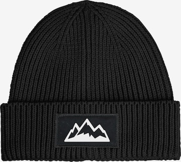 Neverless Beanie 'Mountain' in Black: front