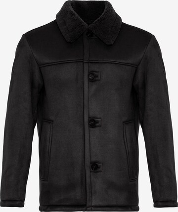 Antioch Between-seasons coat in Black: front