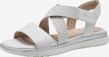 Sandales 'Comfort' Tamaris en blanc : devant