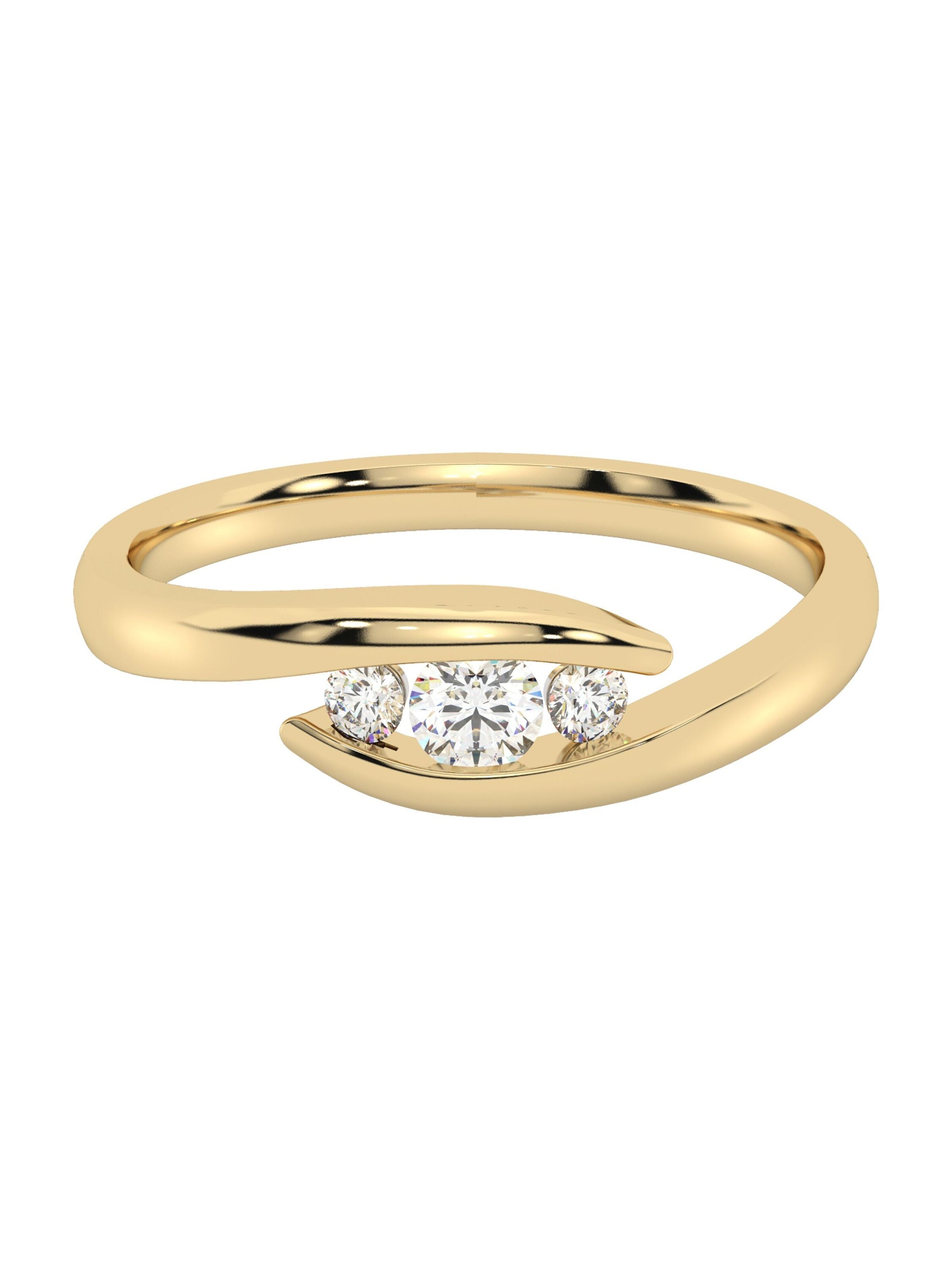 Diam Addict Ring in Gold: Vorderseite