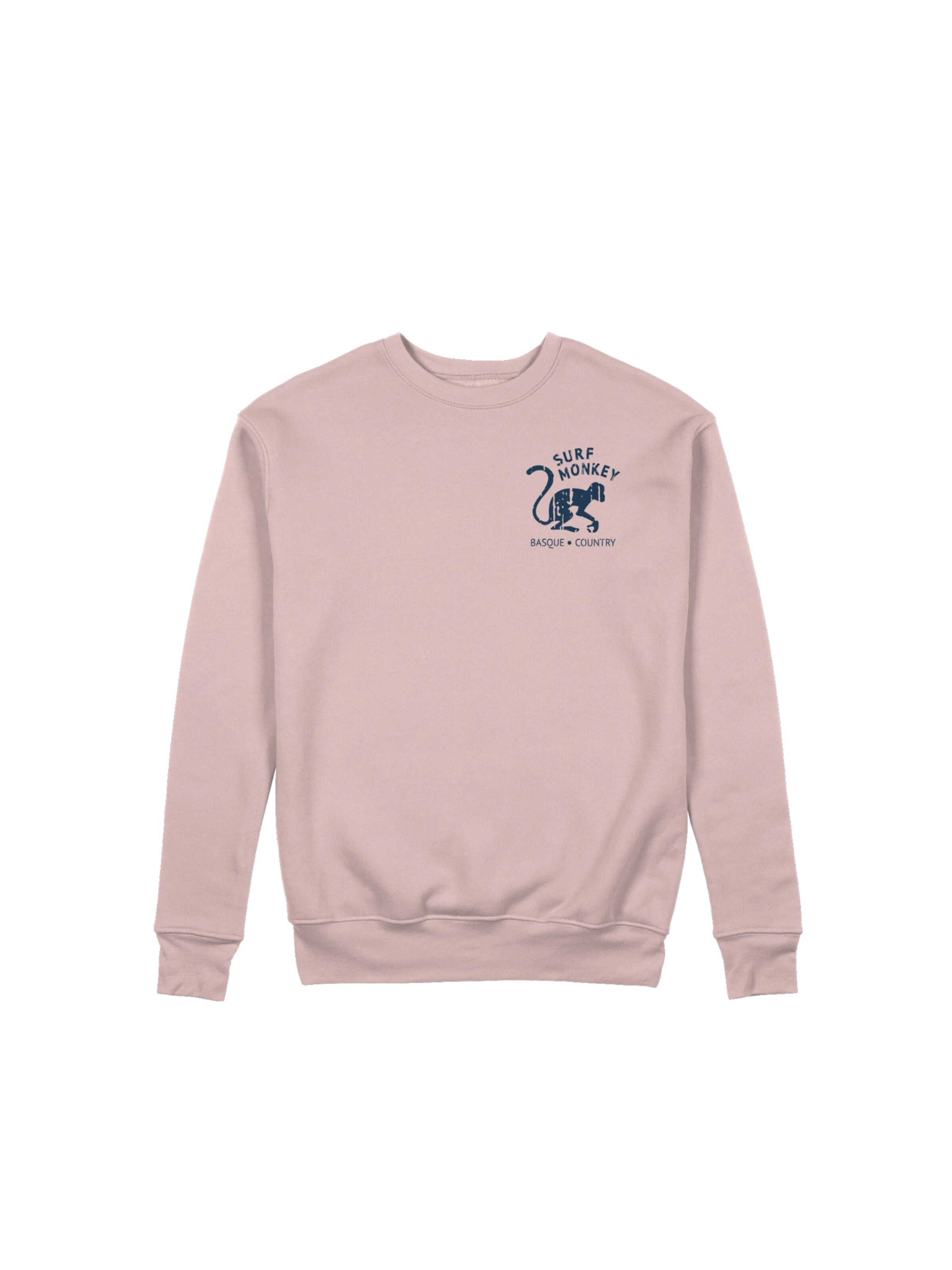 Sweat-shirt 'Rette das Ozean' Surf Monkey en rose