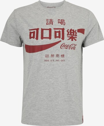 Course Shirt 'Coca Cola Taiwan' in Grijs: voorkant