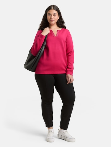 Tom Tailor Women + Sweatshirt in Roze
